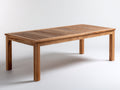 Gartentisch 220 x 100 x 75 cm Massivholz in Braun mit rechteckiger Tischplatte Modernes Design